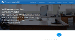 Desktop Screenshot of 2crossmedia.com